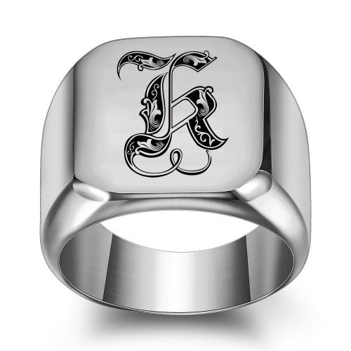 Letter K Initial Ring